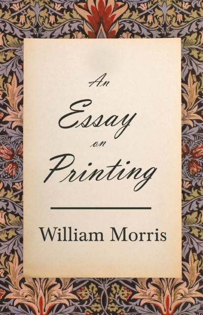 Book Cover for Essay on Printing by William Morris