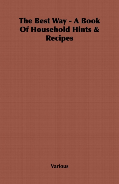 Book Cover for Best Way - A Book Of Household Hints & Recipes by Various