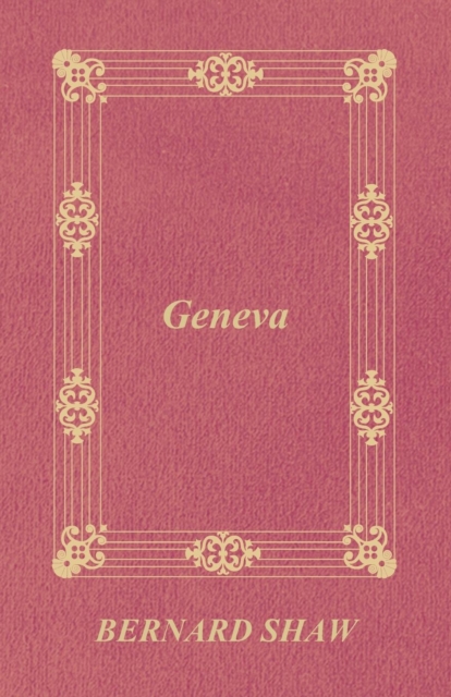 Book Cover for Geneva by Bernard Shaw