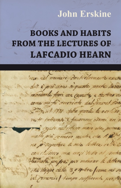 Book Cover for Books and Habits from the lectures of Lafcadio Hearn by John Erskine