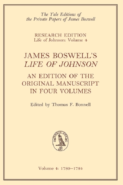 Book Cover for James Boswell's 'Life of Johnson' by James Boswell