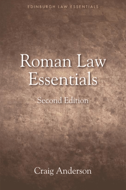 Book Cover for Roman Law Essentials by Craig Anderson