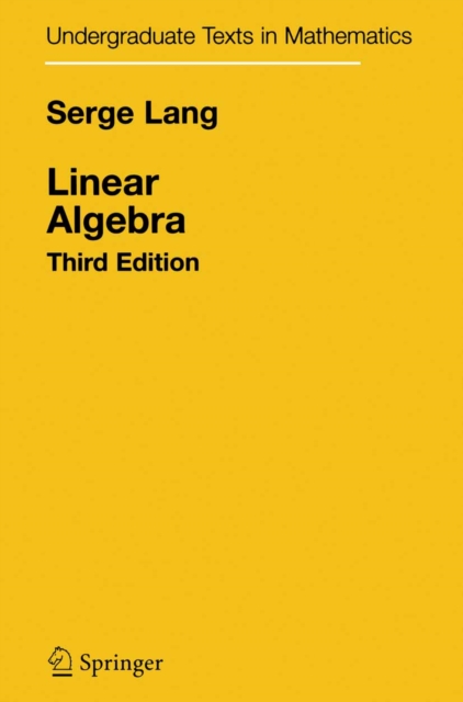 Book Cover for Linear Algebra by Serge Lang