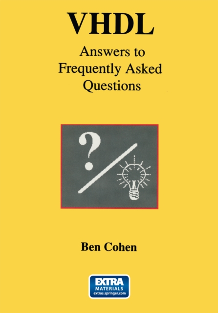 Book Cover for VHDL Answers to Frequently Asked Questions by Ben Cohen