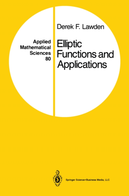 Book Cover for Elliptic Functions and Applications by Derek F. Lawden