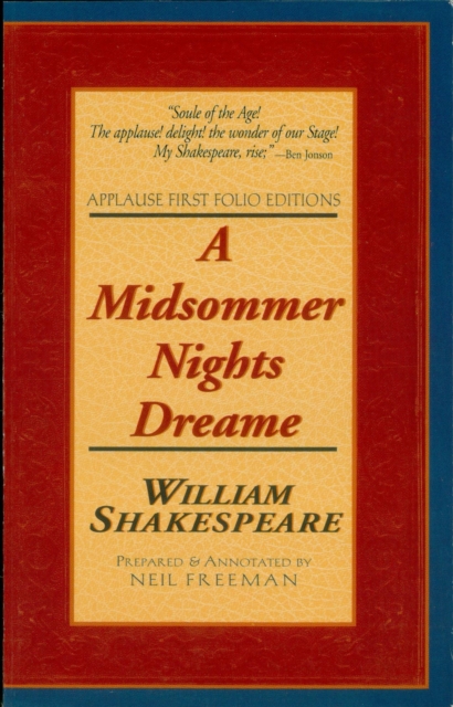 Book Cover for Midsommer Nights Dreame by William Shakespeare
