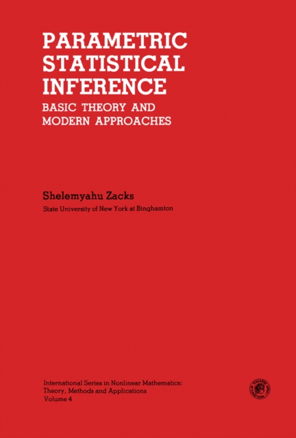 Book Cover for Parametric Statistical Inference by Zacks, Shelemyahu