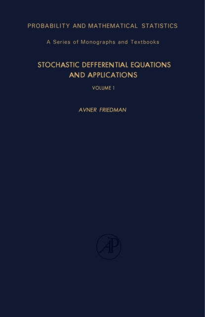 Book Cover for Stochastic Differential Equations and Applications by Friedman, Avner