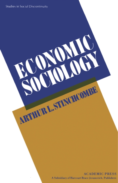 Book Cover for Economic Sociology by Stinchcombe, Arthur L.