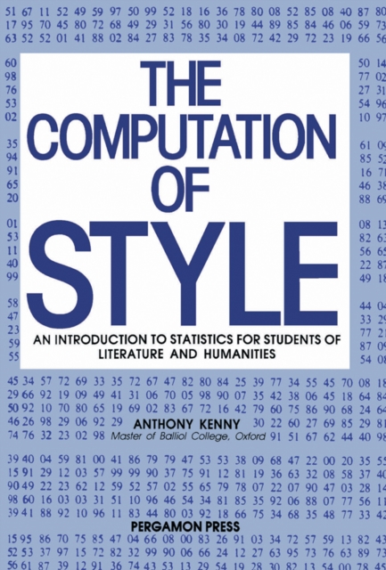 Book Cover for Computation of Style by Kenny, Anthony