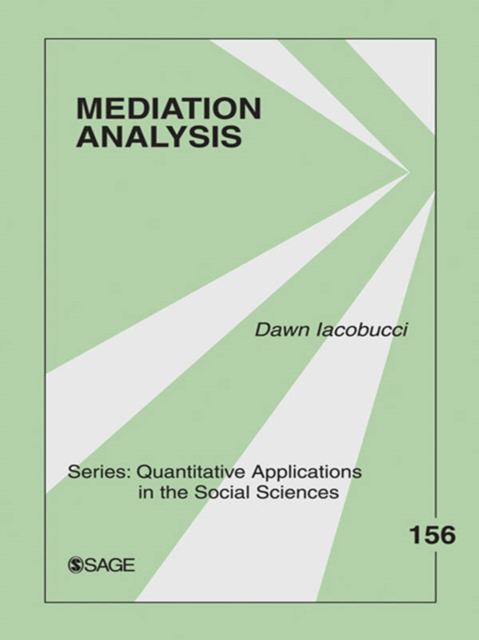 Book Cover for Mediation Analysis by Dawn Iacobucci