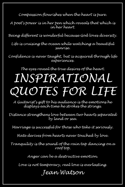 Book Cover for Inspirational Quotes for Life by Jean Watson