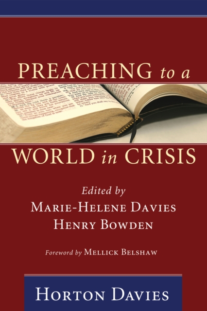 Book Cover for Preaching to a World in Crisis by Horton Davies