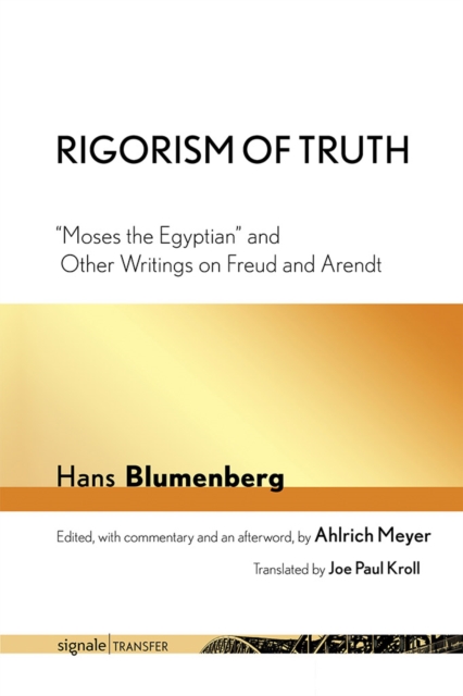 Book Cover for Rigorism of Truth by Hans Blumenberg