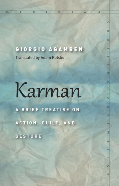 Book Cover for Karman by Agamben, Giorgio