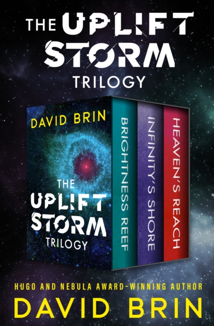 Book Cover for Uplift Storm Trilogy by David Brin
