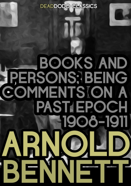 Book Cover for Books and Persons by Arnold Bennett