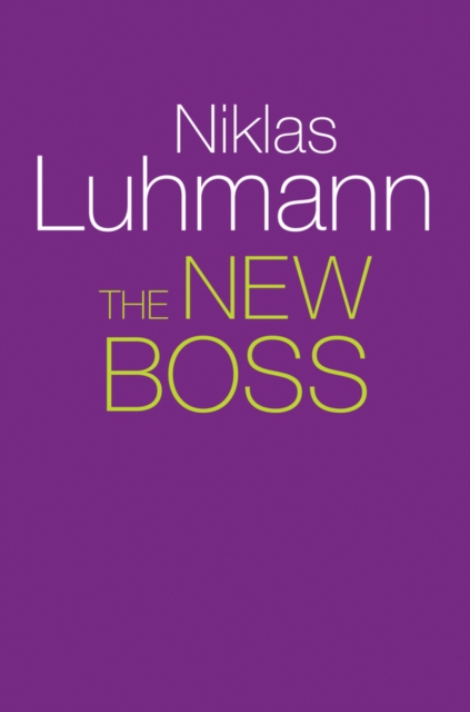 Book Cover for New Boss by Niklas Luhmann