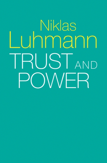 Book Cover for Trust and Power by Niklas Luhmann