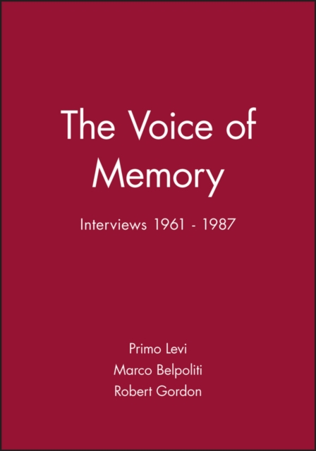 Book Cover for Voice of Memory by Primo Levi