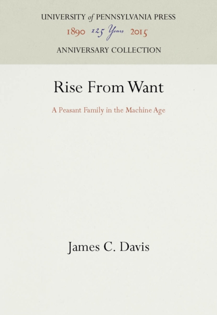 Book Cover for Rise From Want by Davis, James C.