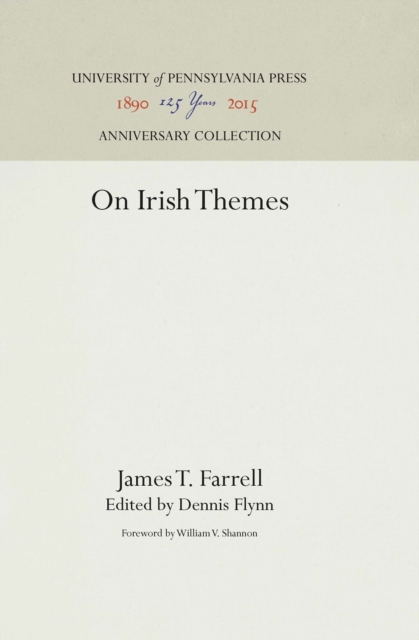 Book Cover for On Irish Themes by James T. Farrell