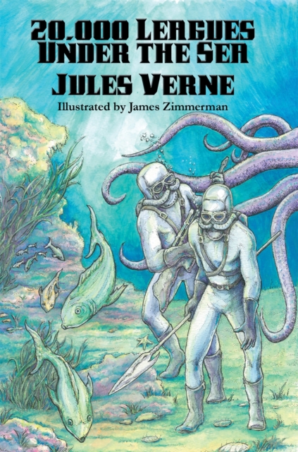 Book Cover for 20,000 Leagues Under the Sea (Illustrated Edition) by Jules Verne