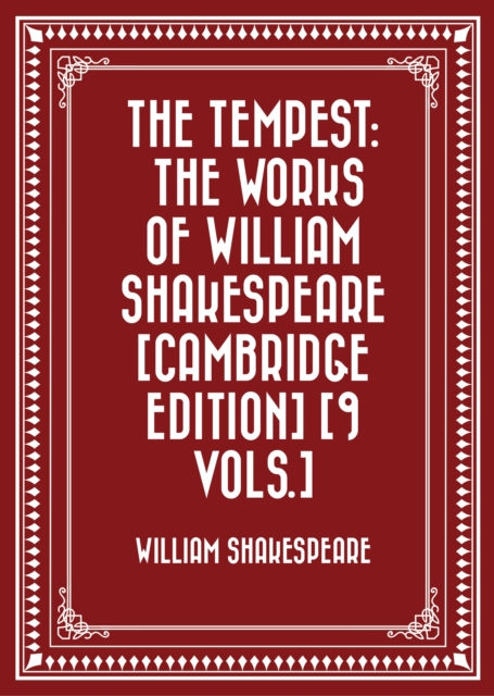 Book Cover for Tempest: The Works of William Shakespeare [Cambridge Edition] [9 vols.] by William Shakespeare