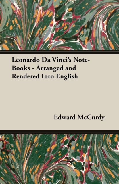 Book Cover for Leonardo Da Vinci's Note-Books - Arranged and Rendered Into English by Edward McCurdy