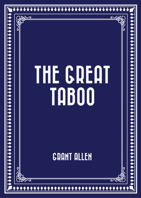 Book Cover for Great Taboo by Grant Allen