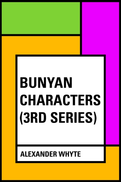 Book Cover for Bunyan Characters (3rd Series) by Alexander Whyte