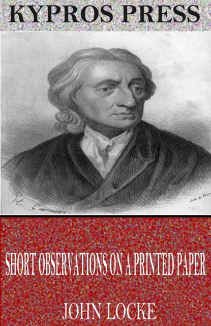 Book Cover for Short Observations on a Printed Paper by John Locke