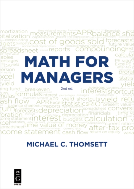 Book Cover for Math for Managers by Michael C. Thomsett