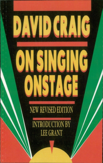 Book Cover for On Singing Onstage by David Craig