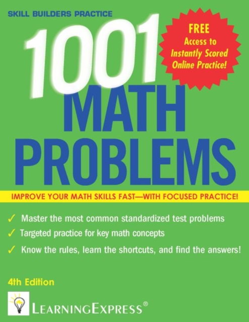 Book Cover for 1,001 Math Problems by LearningExpress LLC