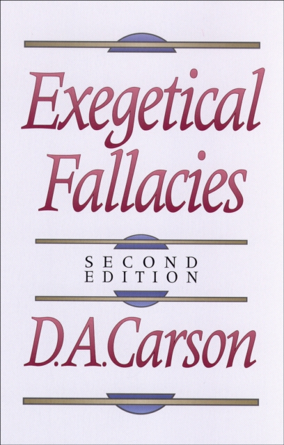 Book Cover for Exegetical Fallacies by D. A. Carson