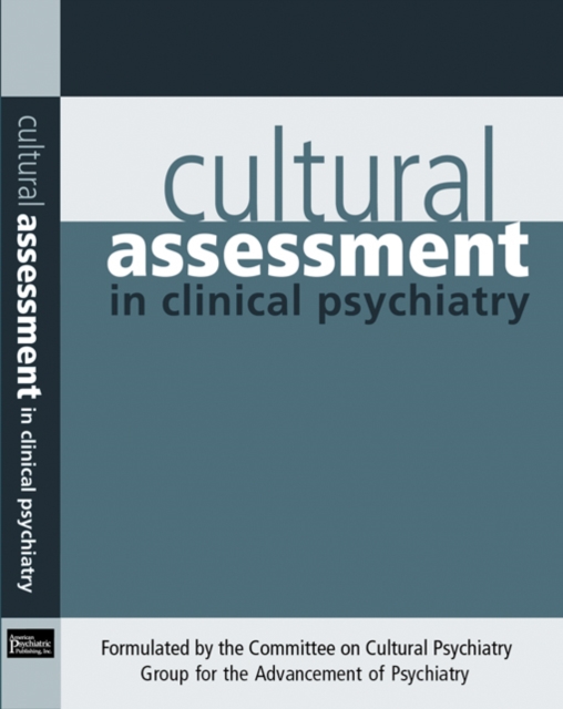 Book Cover for Cultural Assessment in Clinical Psychiatry by Group for the Advancement of Psychiatry