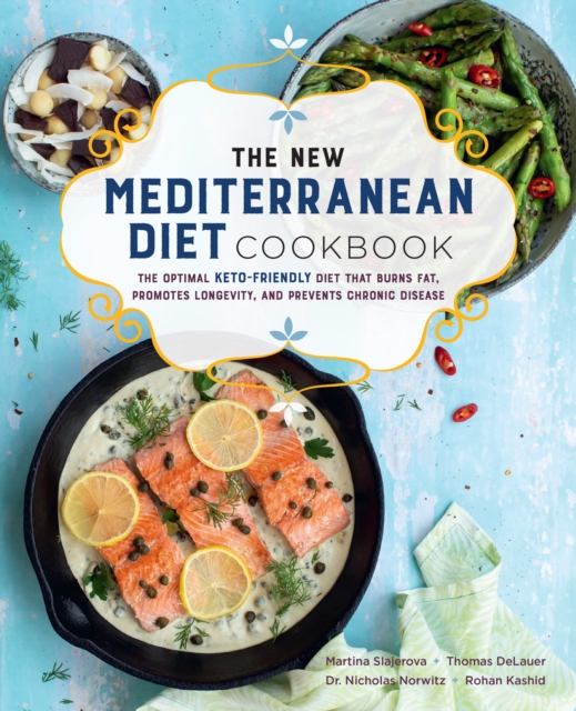 Book Cover for New Mediterranean Diet Cookbook by Martina Slajerova, Thomas DeLauer, Nicholas Norwitz, Rohan Kashid