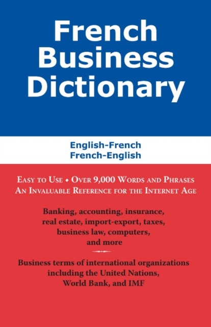 Book Cover for French Business Dictionary by Morry Sofer