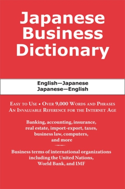 Book Cover for Japanese Business Dictionary by Morry Sofer