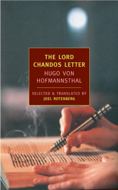 Book Cover for Lord Chandos Letter by Hugo Von Hofmannsthal