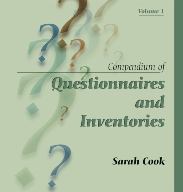 Book Cover for Compendium of Questionnaires and Inventories Volume 1 by Cook, Sarah