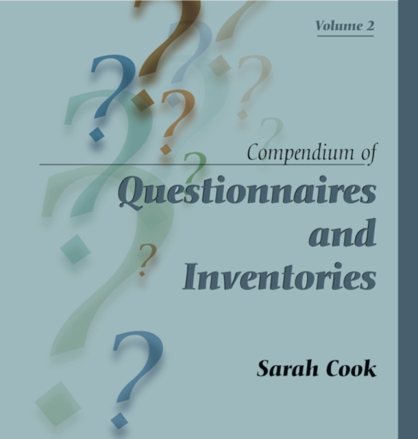 Book Cover for Compendium of Questionnaires and Inventories Volume 2 by Cook, Sarah