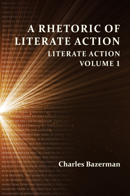 Book Cover for Rhetoric of Literate Action, A by Charles Bazerman