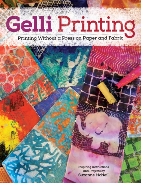 Book Cover for Gelli Printing by Suzanne McNeill