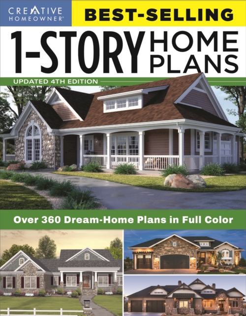 Book Cover for Best-Selling 1-Story Home Plans, Updated 4th Edition by Editors of Creative Homeowner