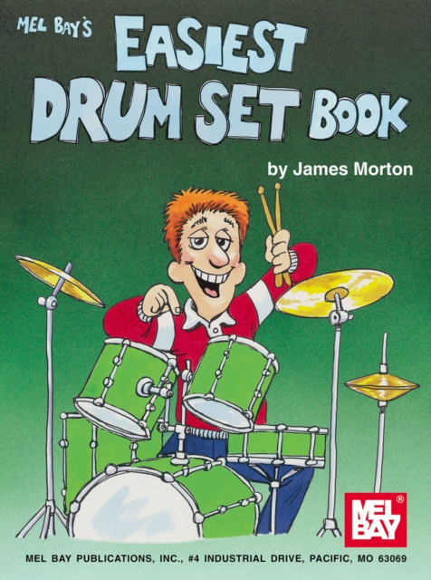 Book Cover for Easiest Drum Set Book by James Morton