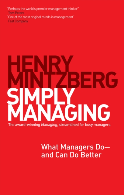 Book Cover for Simply Managing by Henry Mintzberg