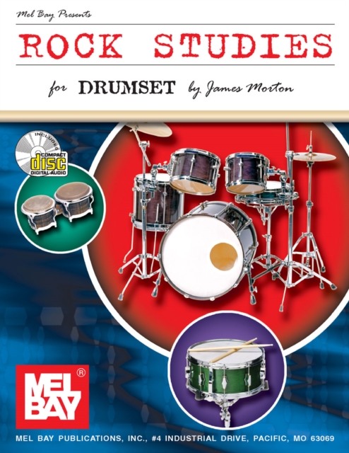 Book Cover for Rock Studies for Drumset by James Morton