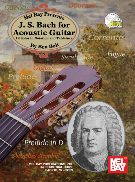 Book Cover for J. S. Bach for Acoustic Guitar by Johann Sebastian Bach